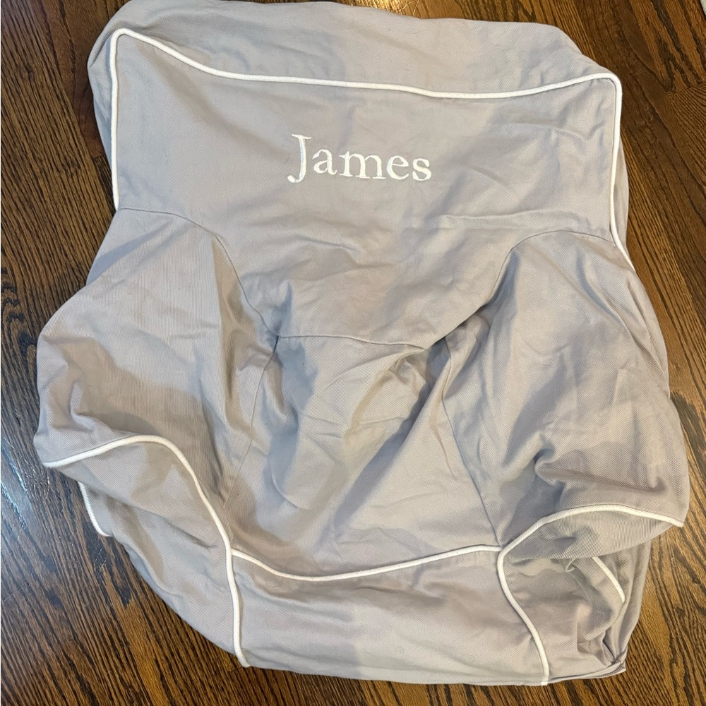 Pottery Barn My First Anywhere Chair Kids Cover in Gray (James)